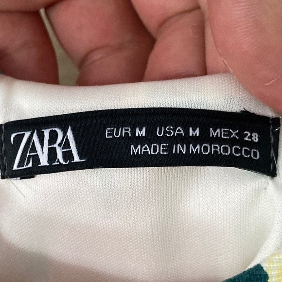 Zara Bold Tropical Floral Sleeveless Cut Out Skort Romper Mini Dress - Picture 3 of 15